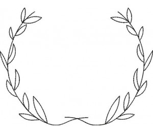 Stickdatei - Kranz 2 Doodle